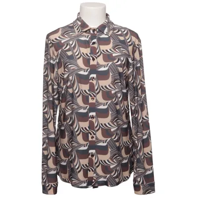 Bluse (Braun, Schwarz, Beige) von Angelle Milan Elasthan, Polyester, Viskose
