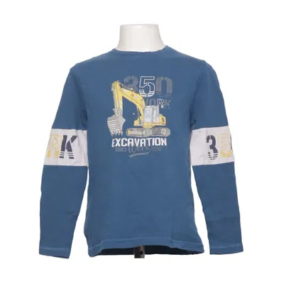 Långärmad t-shirt (Blå, Flerfärgad) från Stop + Go Bomull