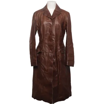 Leather coat (Brown) from Extyn Leather, Polyester