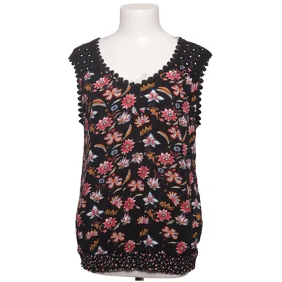 Top (Zwart, Meerkleurig) van Solitaire Katoen, Viscose