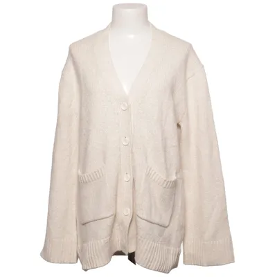 Cardigan (Beige) from Uniqlo Acrylic, Cotton, Elastane, Polyamide, Polyester, Wool