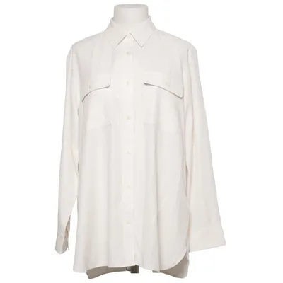 Skjorta (Vit) från Uniqlo Återvunnen polyester, Viskos