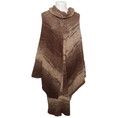 Poncho (Brown, Beige) from Marina Rinaldi Acrylic, Wool