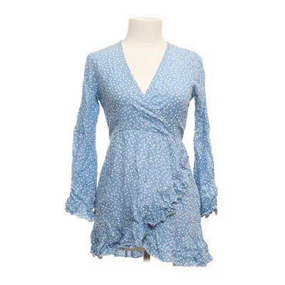 Wrap dress (Blue, White) from Subdued Viscose