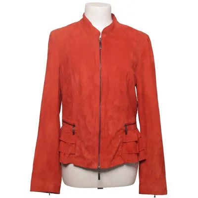 Lederjacke (Rot) von Caroline Biss Wildleder