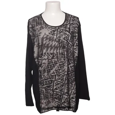 Long sleeve T-shirt (Black, Gray) from Fiora Blue Elastane, Polyester, Viscose