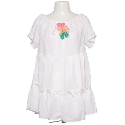 Dress (White, Multicolored) from Lindsay Moda Cotton