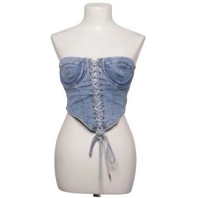 Tubtopp (Blå) från Fashion Nova Bomull, Elastan, Polyester