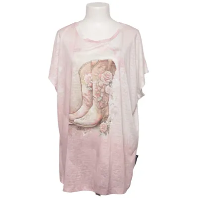 T-shirt (Rosa, Vit, Flerfärgad) från Rose & Rose Polyester, Viskos
