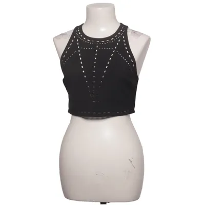 Crop top (Noir) de Elizabeth and James Élasthane, Polyester, Viscose