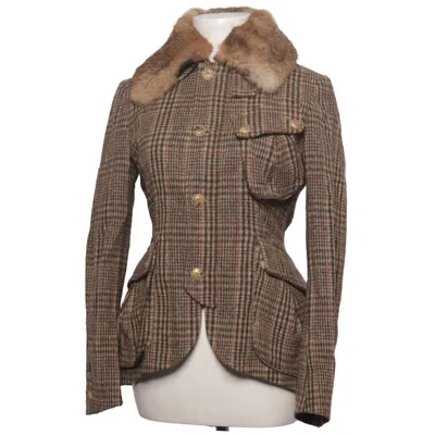 Jacke (Braun, Beige) von Belstaff Baumwolle, Viskose, Wolle