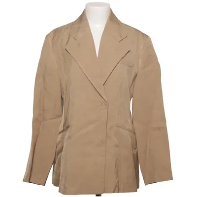 Blazer (Beige) fra Zara Bomuld, Viscose