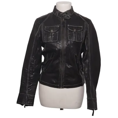 Leather jacket (Black) from Gipsy by Mauritius