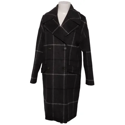 Coat (Gray, Black, White) from Yargici Acetate, Polyester, Wool