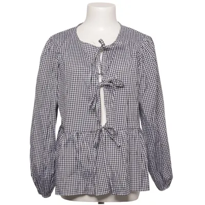 Wrap blouse (Black, White) from Pohême Cotton