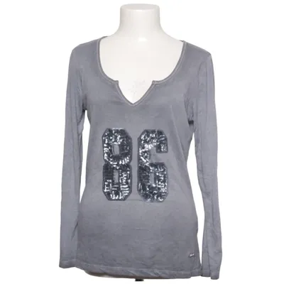 T-shirt à manches longues (Gris) de Decay Jeanswear Coton, Modal