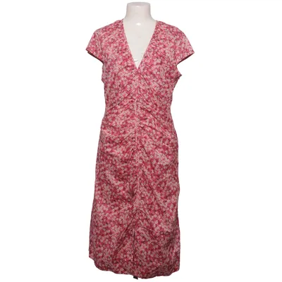 Dress (Pink, White) from René Lezard Cotton, Polyester, Viscose