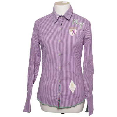 Chemise (Violet, Blanc, Vert) de Hubermans Coton, Élasthane