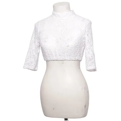 Dirndl blouse (Wit) van Silk & Pearls Katoen, Elastaan, Polyamide