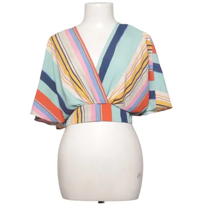 Wrap top (Blue, Multicolored) from Lucy Wang Polyester