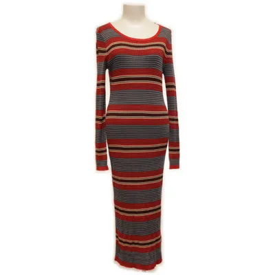 Jurk (Rood, Grijs, Meerkleurig) van Abercrombie & Fitch Acryl, Metallvezel, Polyamide, Polyester, Viscose