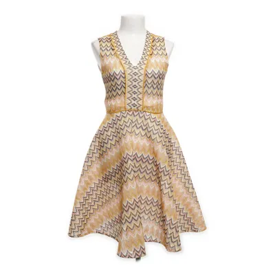 Klänning (Gul, Flerfärgad) från Maje Elastan, Polyester, Viskos