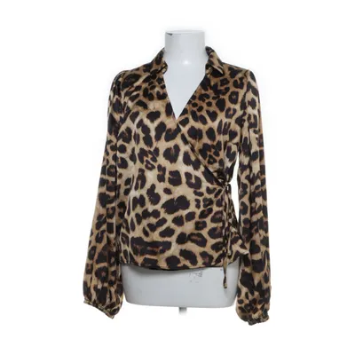 Slå-om bluse (Beige, Flerfarvet) fra Object Polyester