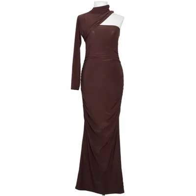 Långklänning (Brun) från NA-KD Elastan, Polyester