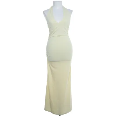 Halterneckklänning (Gul) från Zara Elastan, Polyamid