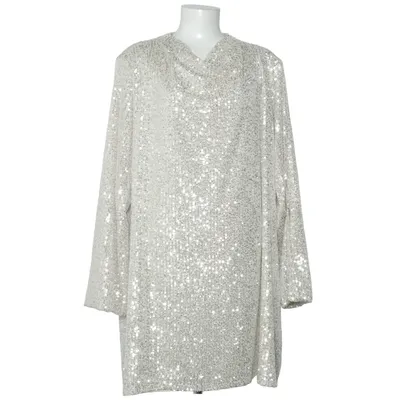 Robe (Beige, Argent) de Pretty Lavish Élasthane, Polyester