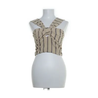 Crop top (Beige, Flerfarvet) fra H&M Elastan, Polyester