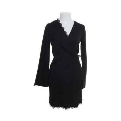 Wrap dress (Black) from Tddpsshop Cotton, Polyester