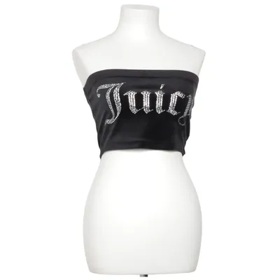 Crop top (Svart) från Juicy Couture Elastan, Polyester