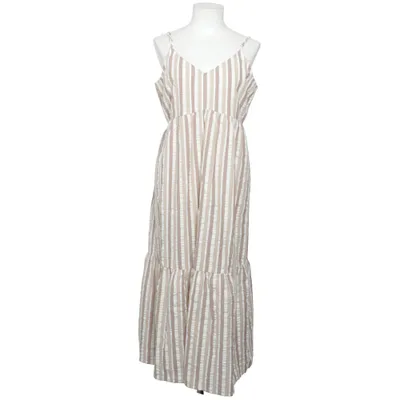 Klänning (Beige, Vit) från Pieces Bomull