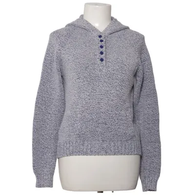 Kapuzenpullover (Blau, Weiß) von Bison Woman Baumwolle, Polyamid