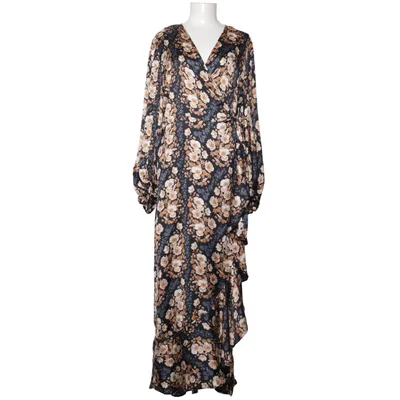 Wrap dress (Black, Multicolored) from Ellos Polyester
