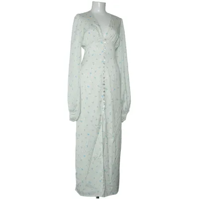 Robe longue (Blanc, Bleu) de Adoore Élasthane, Polyester