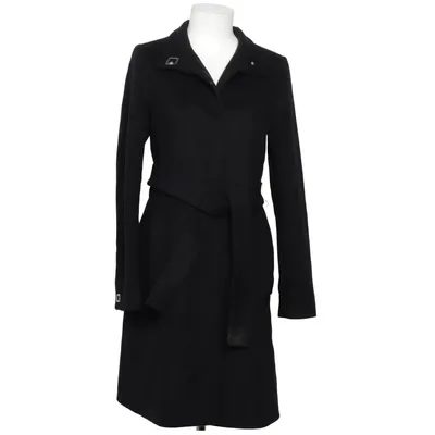 Frakke (Sort) fra Hugo Boss Kashmir, Bomuld, Cupro, Uld