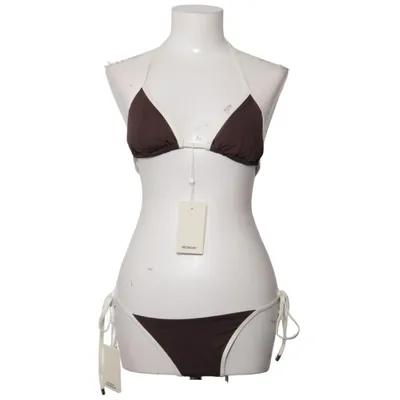 Bikini (Brun, Hvid) fra Monday Swimwear Elastan, Nylon