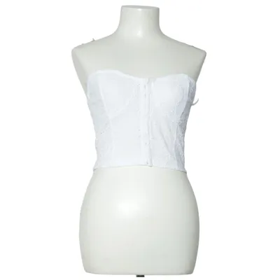 Crop top (Vit) från Bubbleroom Elastan, Polyester