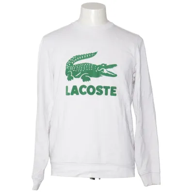 Collegetröja (Vit) från Lacoste Bomull, Polyester