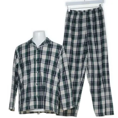 Pyjamasz (Grøn, Beige) fra Polarn O. Pyret Økologisk bomuld