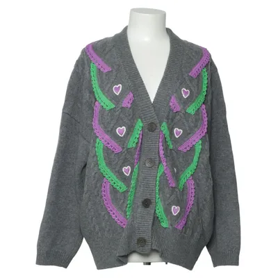 Cardigan (Gris, Multicolore) de Essentiel Antwerp Coton, Polyamide, Laine