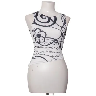 Haut (Blanc, Noir) de Motel Élasthane, Polyester