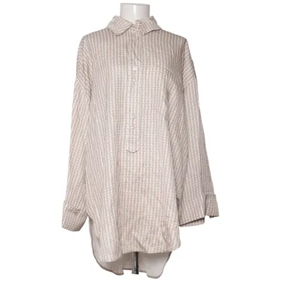 Skjorta (Beige, Vit) från By Malene Birger Acetat