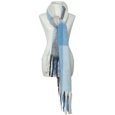 Écharpe (Bleu, Gris, Blanc)