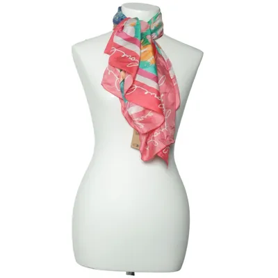 Scarf (Rosa, Grön, Vit, Röd) från Talbots Silke
