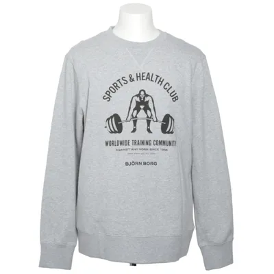 Collegetröja (Grå) från Björn Borg Bomull, Polyester