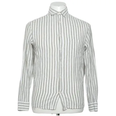Skjorta (Grön, Vit) från H&M Bomull, Linne