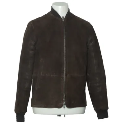 Läderjacka (Brun) från Minimum Skinn, Polyester